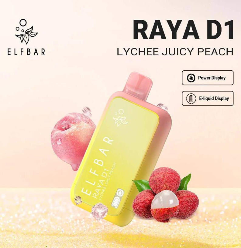 Lychee Juicy Peach – Elfbar D1 5000 Puffs