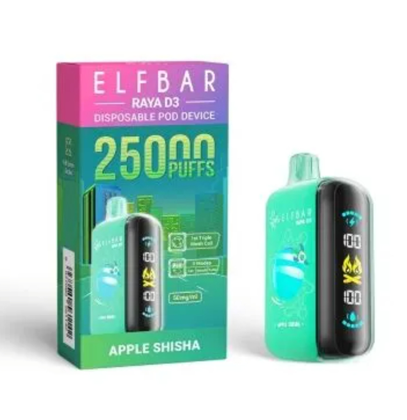 Apple Shisha – Elfbar D3 25000 Puffs