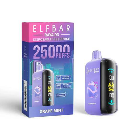 Grape Mint – Elfbar D3 25000 Puffs