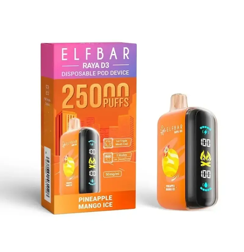 Pineapple Mango Ice – Elfbar D3 25000 Puffs