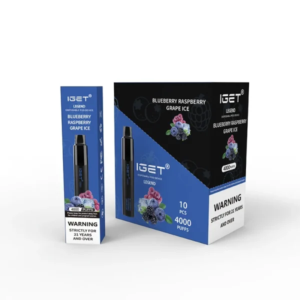 Blueberry Raspberry Grape Ice – IGET Legend 4000 Puffs