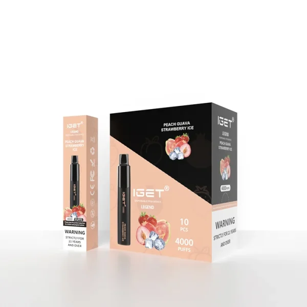 Peach Guava Strawberry Ice - IGET Legend 4000 Puffs