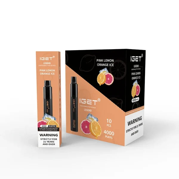 Pink Lemon Orange Ice – IGET Legend 4000 Puffs