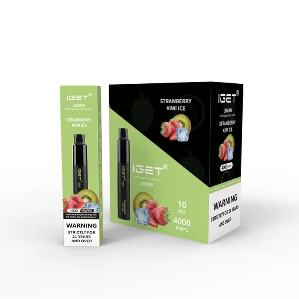 Strawberry Kiwi Ice – IGET Legend 4000 Puffs