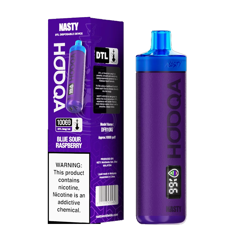 Blue Sour Raspberry - Nasty Hooqa 10000 Puffs